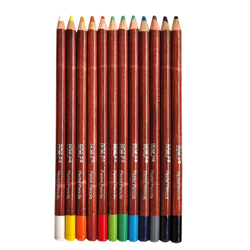 BEMLP 12 Non-toxic Professional Soft Pastel Pencils Drawing Sketches Colored Pencils For Drawing School Lapices De Colores Stationery - Image 3